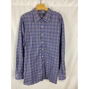 Peter Millar Plaid Long Sleeve Button Down Shirt Men's XXL.